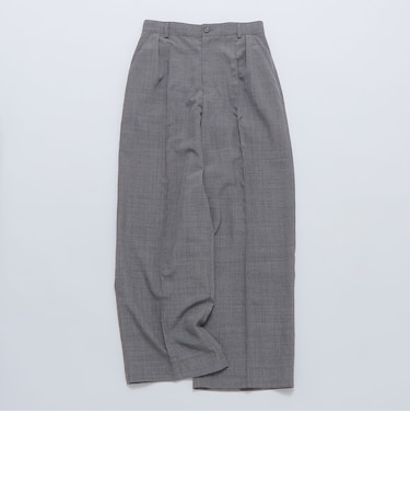 【WEB限定】SHIPS: リネン ライク ワイドスラックス