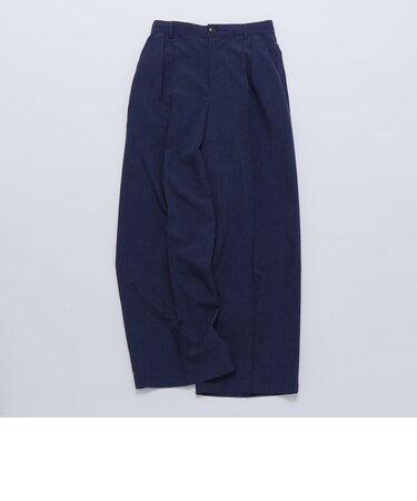 【WEB限定】SHIPS: リネン ライク ワイドスラックス