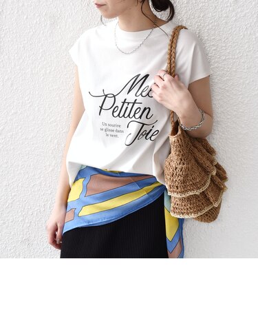 SHIPS Colors:〈接触冷感・UVカット〉26SS フレンチスリーブ ロゴT