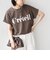《一部追加・新色予約》SHIPS Colors:〈接触冷感・UVカット〉ビッグロゴ ドルマン Tシャツ◆