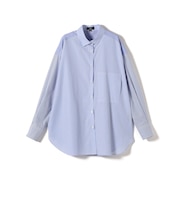 SHIPS Primary Navy Label:クレイジー ストライプ ビッグ シャツ