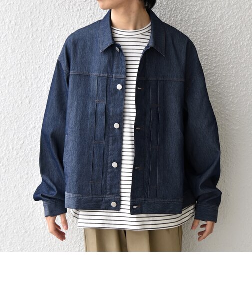 SHIPS any: ライト メッシュ デニム リラックス ジャケット(セットアップ対応)◆