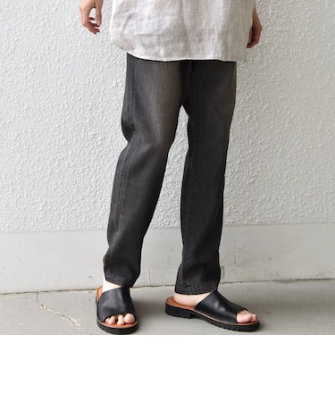 SHIPS any: ライト メッシュ デニム テーパード パンツ (セットアップ対応)◆