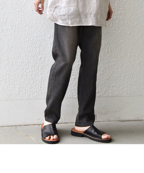 SHIPS any: ライト メッシュ デニム テーパード パンツ (セットアップ対応)◆