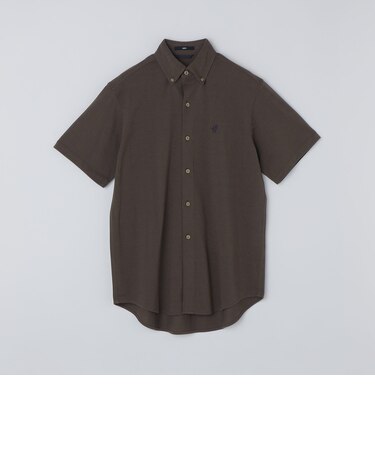 【WEB限定】SHIPS: 〈吸水速乾〉ドライピケ ワンポイント ロゴ ボダンダウン シャツ