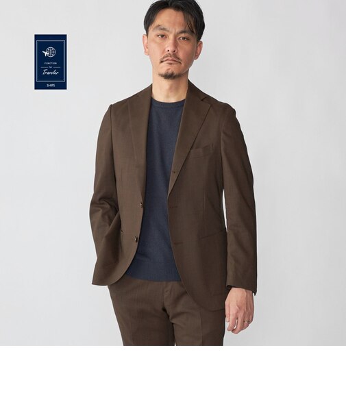 SHIPS:〈FUNCTION/手洗い可能〉ラミー ブレンド ジャケット(セットアップ対応)