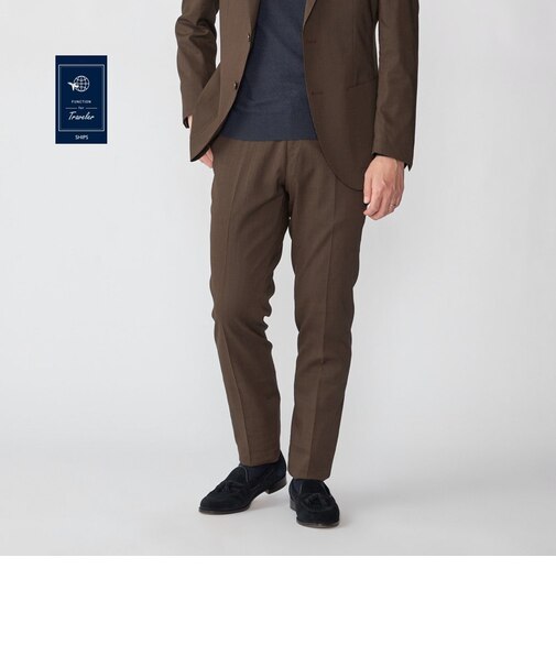 SHIPS:〈FUNCTION/手洗い可能〉ラミー ブレンド スラックス(セットアップ対応)