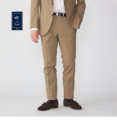 SHIPS:〈FUNCTION/手洗い可能〉ラミー ブレンド スラックス(セットアップ対応)