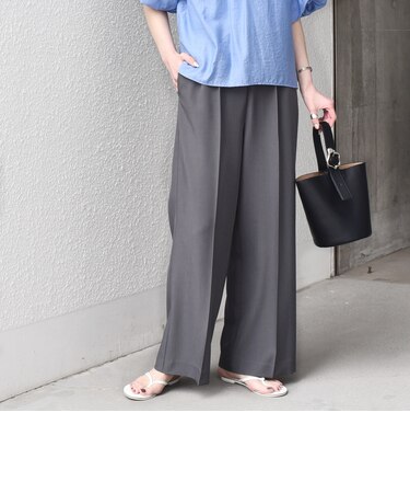 《予約》SHIPS Colors:〈手洗い可能〉PL/PU ゴム パンツ◆