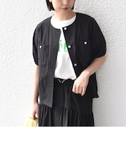 《予約》SHIPS Colors:〈接触冷感・UVカット・撥水〉マルチファンクション 羽織 シャツ◆