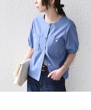 《予約》SHIPS Colors:〈接触冷感・UVカット・撥水〉マルチファンクション 羽織 シャツ◆