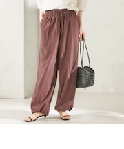 《予約》〈接触冷感 / 撥水加工〉TEXBRID(R) 裾 ドロスト パンツ