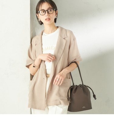 《予約》〈手洗い可能〉麻調 メッシュ ジャケット シャツ