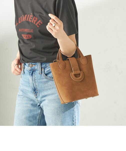 《予約》ピーチスキン調 ミニ キューブ トート