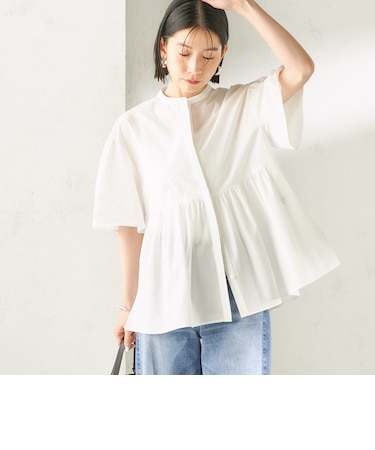 《予約》〈接触冷感 / 撥水加工〉TEXBRID(R) タフタ ショート スリーブ 羽織 シャツ