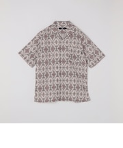 《予約》SHIPS Colors:〈洗濯機可能〉メッシュ プリント シャツ◆