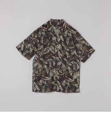 《予約》SHIPS Colors:〈洗濯機可能〉メッシュ プリント シャツ◆