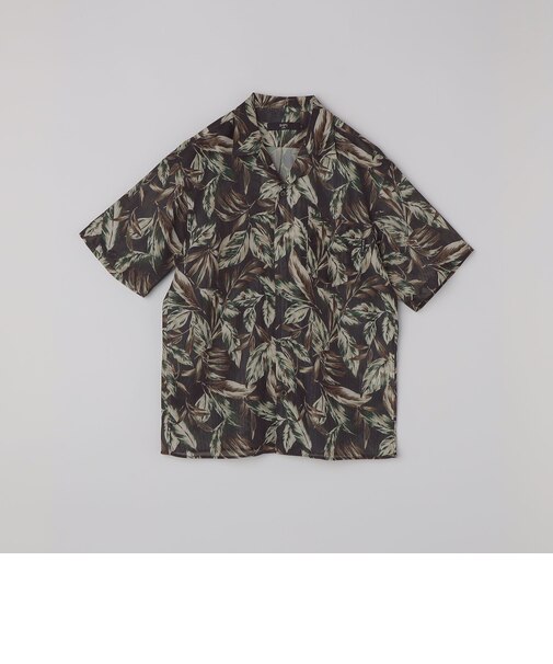 《予約》SHIPS Colors:〈洗濯機可能〉メッシュ プリント シャツ◆