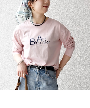 《予約》【SHIPS any別注】MONMIMI:〈洗濯機可能〉ロゴ プリント ロンTEE 26SS