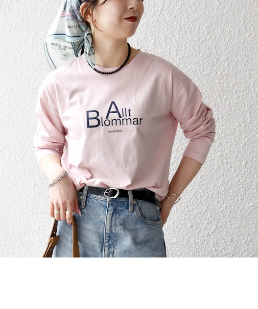 《予約》【SHIPS any別注】MONMIMI:〈洗濯機可能〉ロゴ プリント ロンTEE 26SS