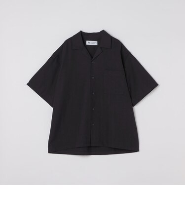City Ambient Products: オープンカラー コットン リネン ショートスリーブ シャツ