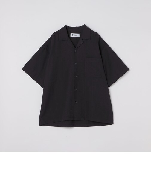 City Ambient Products: オープンカラー コットン リネン ショートスリーブ シャツ