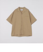 City Ambient Products: オープンカラー コットン リネン ショートスリーブ シャツ