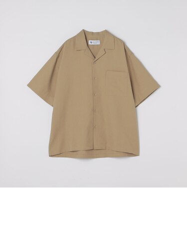 City Ambient Products: オープンカラー コットン リネン ショートスリーブ シャツ