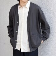 SHIPS any:〈遮熱〉SOLAMENT(R) リラックス ポケット Vネック カーディガン◆