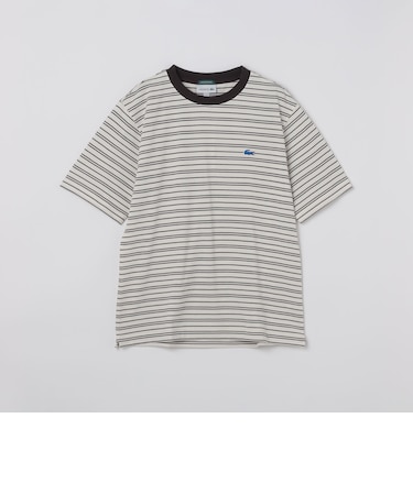 【SHIPS別注】LACOSTE: マイクロ ボーダー Tシャツ