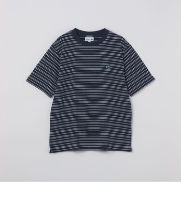 【SHIPS別注】LACOSTE: マイクロ ボーダー Tシャツ