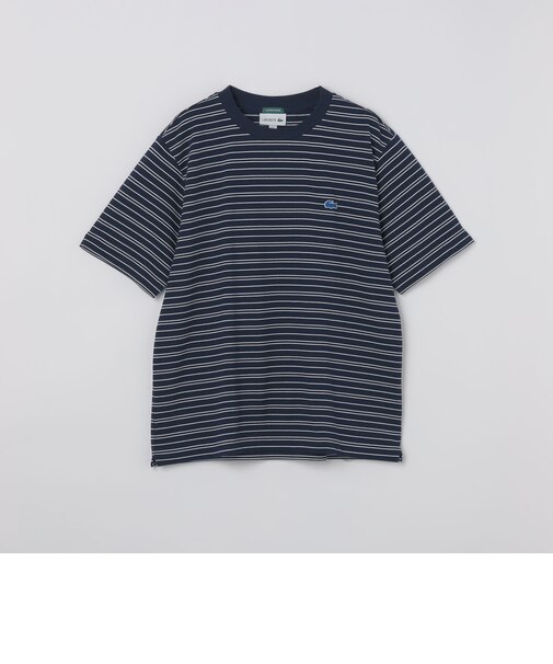 【SHIPS別注】LACOSTE: マイクロ ボーダー Tシャツ