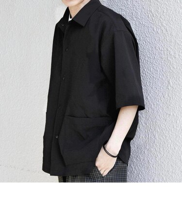 SHIPS any:〈撥水/軽量/ストレッチ〉SOLOTEX(R) シアサッカー キャンプポケット シャツ 26SS◆