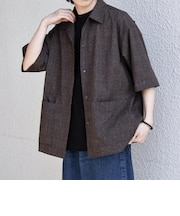 SHIPS any:〈撥水/軽量/ストレッチ〉SOLOTEX(R) シアサッカー キャンプポケット シャツ 26SS◆