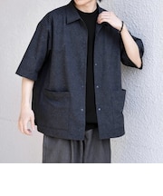 SHIPS any:〈撥水/軽量/ストレッチ〉SOLOTEX(R) シアサッカー キャンプポケット シャツ 26SS◆