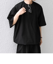 SHIPS any:〈撥水/軽量/ストレッチ〉SOLOTEX(R) シアサッカー スピンドル Tシャツ 26SS◆