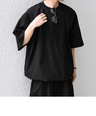 SHIPS any:〈撥水/軽量/ストレッチ〉SOLOTEX(R) シアサッカー スピンドル Tシャツ 26SS◆