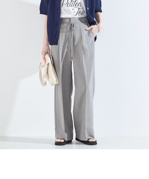 谷川菜奈さんコラボ＞チェーン付きワイドパンツ 25AW｜プロポーション