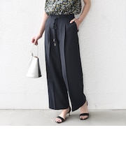 《予約》SHIPS Colors:〈洗濯機可能〉リネン ライク イージー パンツ◆