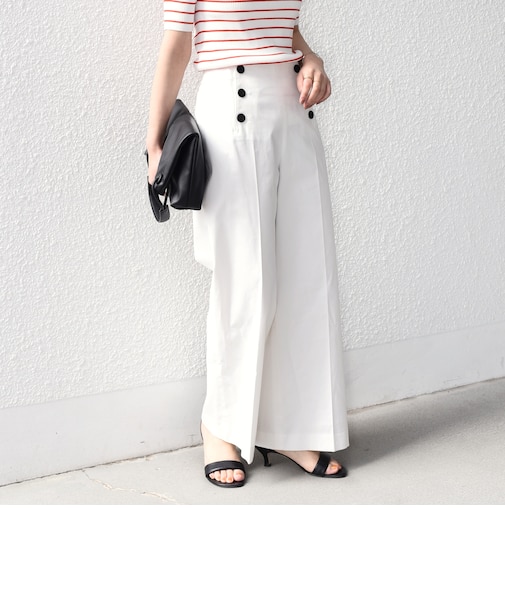 《予約》SHIPS Colors:〈洗濯機可能〉オックス マリンパンツ◆