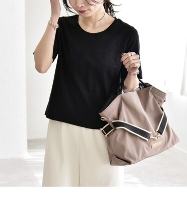 《予約》quaranciel:〈接触冷感/汗染み防止加工/洗濯機可能〉ベーシック コンパクト TEE