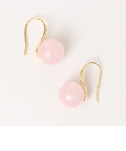 quaranciel: ゴールド フック ストーン ピアス