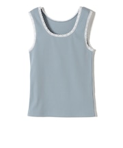 〈手洗い可能〉レース トリミング 2WAY タンクトップ