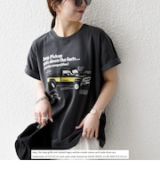 《予約》GOOD ROCK SPEED:〈洗濯機可能〉Jeep CAR ロゴ プリント TEE