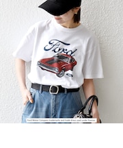 《予約》GOOD ROCK SPEED:〈洗濯機可能〉Ford CAR ロゴ プリント TEE