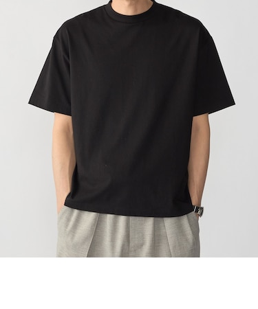 SHIPS: スビン ギザ コットン ショートスリーブ Tシャツ