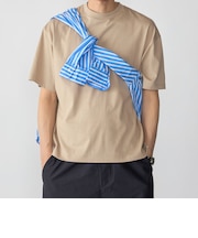 SHIPS: スビン ギザ コットン ショートスリーブ Tシャツ