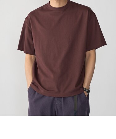 SHIPS: スビン ギザ コットン ショートスリーブ Tシャツ