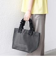 《予約》SHIPS Colors:フリルハンドル メッシュ トート◆