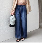 《予約》SHIPS Colors:〈洗濯機可能〉ファンクション デニム イージー パンツ◆